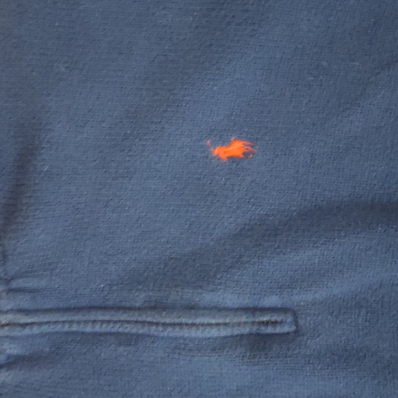 Men's Polo Ralph Lauren Blue Zip-Up Sweater Size LARGE - Picture 4 of 8